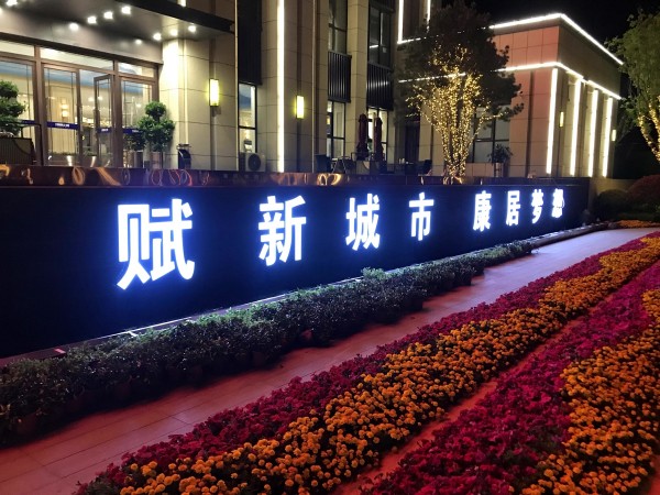 羅莊儒辰·滟瀾上府營銷中心發(fā)光字