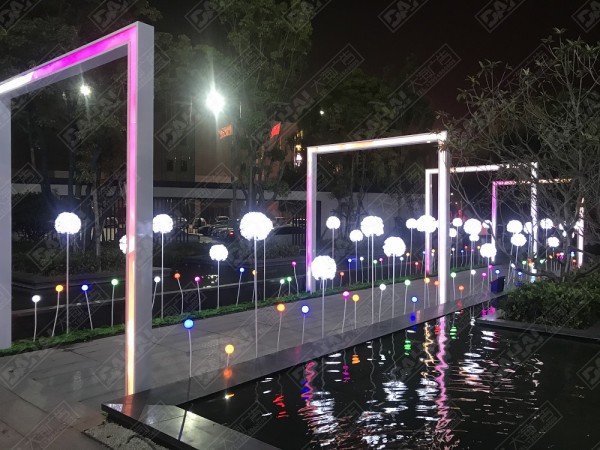 國華新城營銷中心亮化美陳